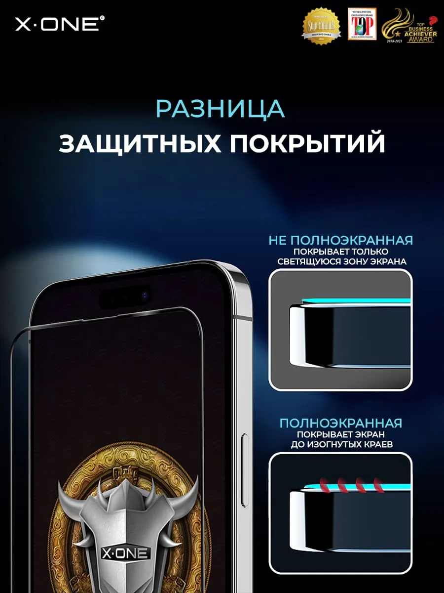 Непробиваемая бронепленка iPhone 15 Pro Max X-ONE Extreme Shock Eliminator  4rd-generation | X-ONE