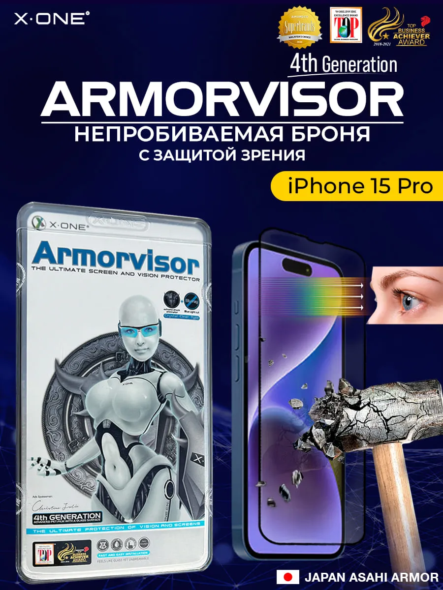 Полимерная защитная пленка iPhone 15 Pro X-ONE Frame Protector / защита  хромированных торцов корпуса и динамиков | X-ONE